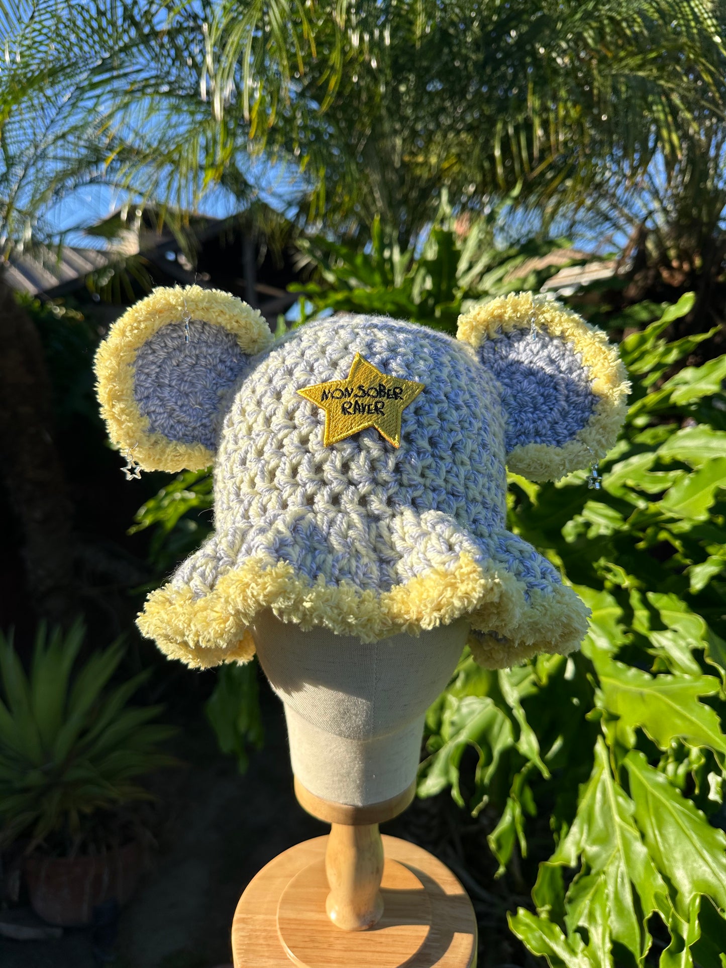 Star Crochet Hat “Non-Sober Raver”