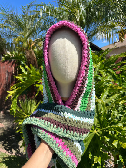 Side Quest Crochet Hood Scarf
