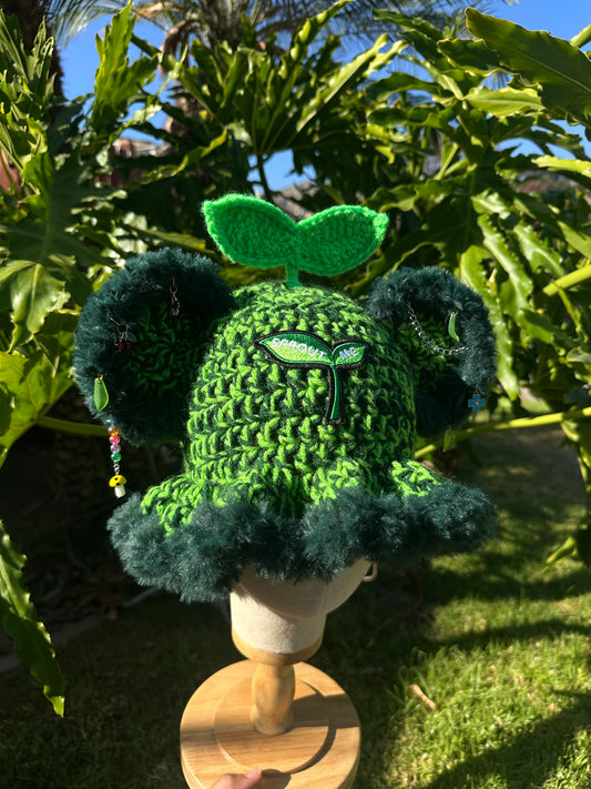 Green Sprout Me Bucket Hat