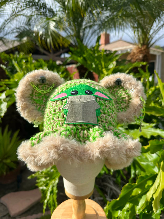 Baby Yoda Inspired Crochet Hat