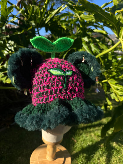 Pink Sprout Me Bucket Hat
