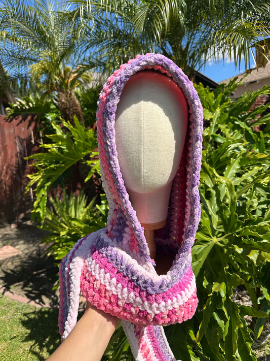 Side Quest Crochet Hood Scarf
