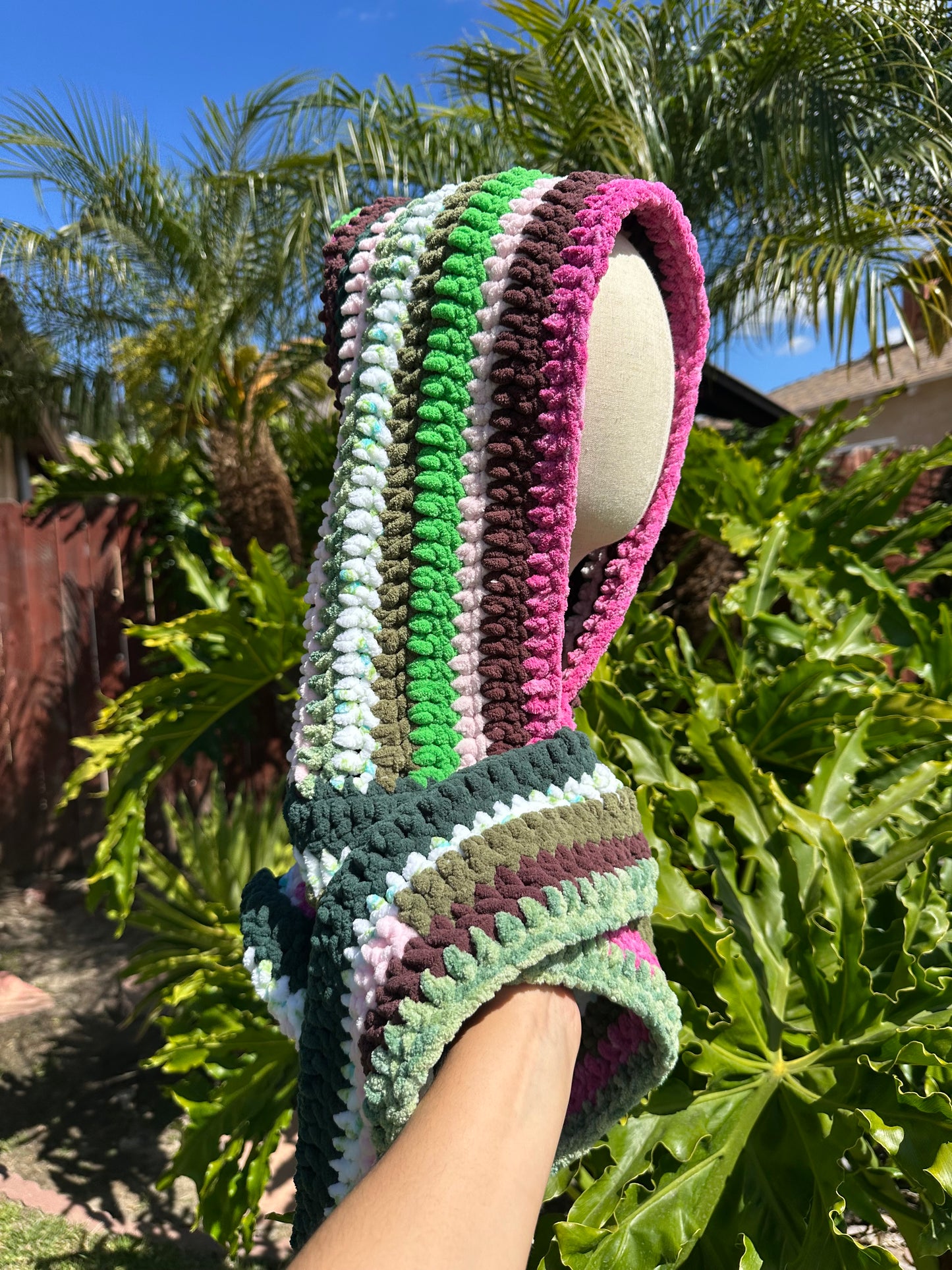 Side Quest Crochet Hood Scarf