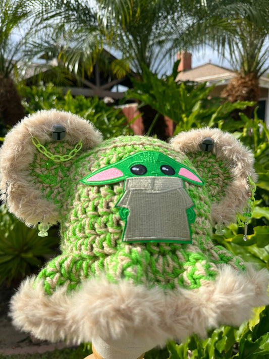 Baby Yoda Inspired Crochet Hat