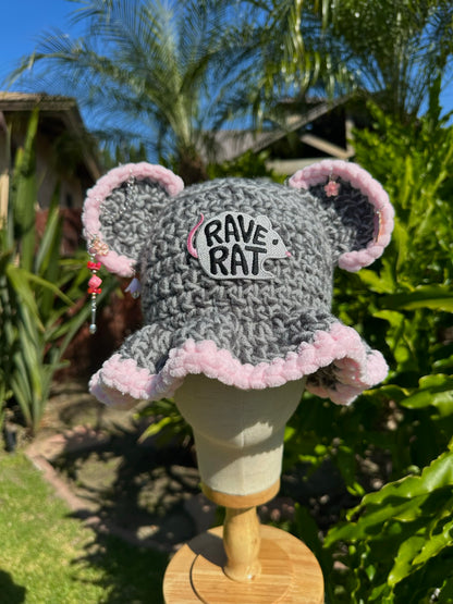 Rave Rat Crochet Hat