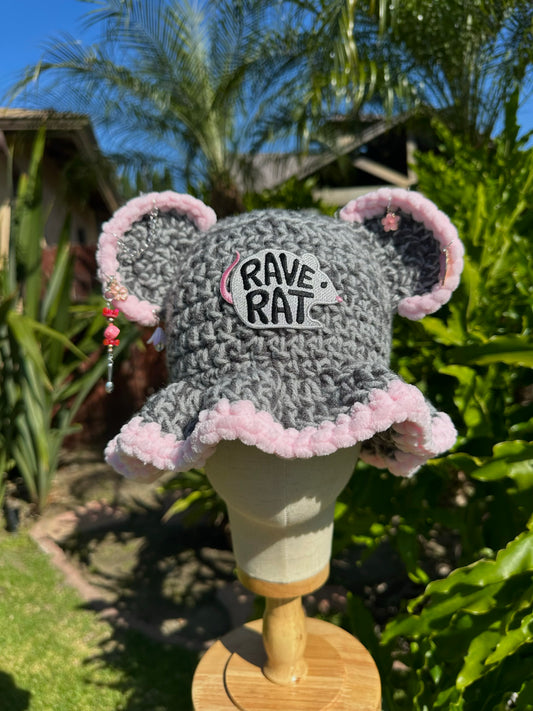 Rave Rat Crochet Hat